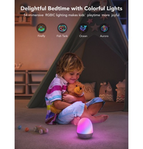 RGBIC Night Light with Color Customization Options